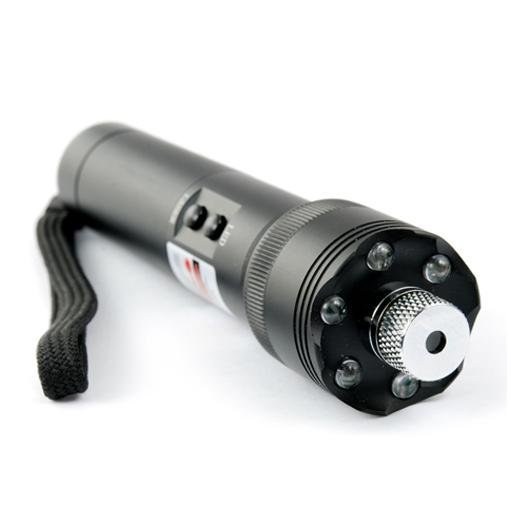 200MW green laser pointer with LED Flashlight